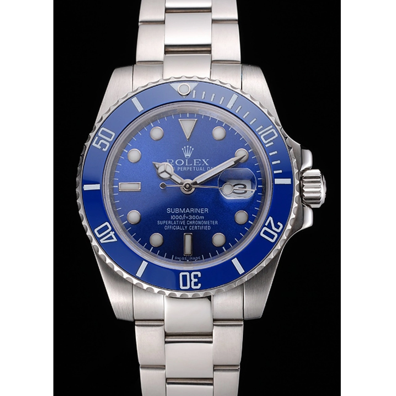 Aaa replica watch 98234 Submariner Rolex Dial Bezel Blue Blue 0516